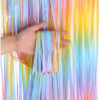 Фотозона шторка из дождика  2 х 1м, радужная Разноцветный Unison (13003)