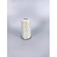 Бечевка бело-золотая 2мм х 100м декоративная Золотой Unison (D03102 -white gold) Бечевка бело-золотая 2мм х 100м декоративная Золотой Unison (D03102 -white gold)