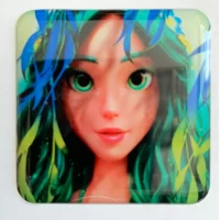 Наклейка квадратна объемная 3D 