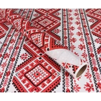 Бумага упаковочная крафт-двосторонний 0,7 х 7м Красный Unison (Пт 602)