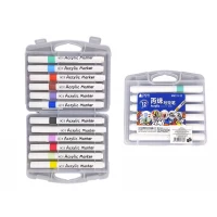 Набор акриловых скетч маркеров Aodemei 12шт Разноцветный Без бренда (6131-12M) Набор акриловых скетч маркеров Aodemei 12шт Разноцветный Без бренда (6131-12M)