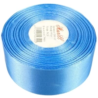 Атласная лента 4см (±5мм) x 33м Голубой Marill (LA4033-20)