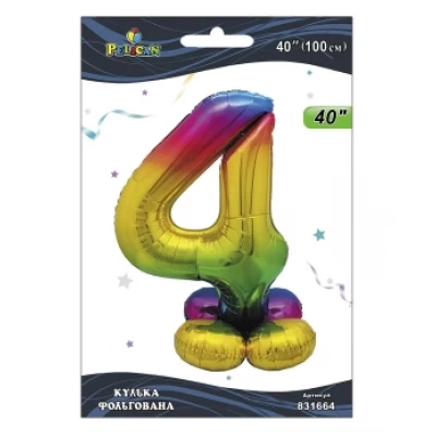 Шарик фольгированный на подставке цифра Шарик фольгированный на подставке цифра