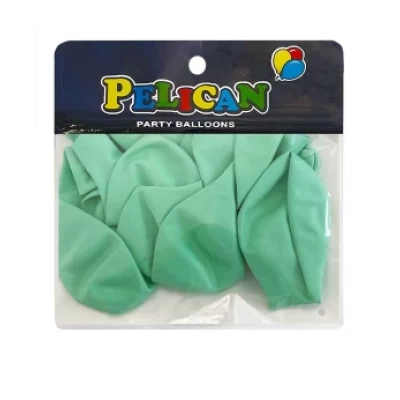 Шарики Pelican 10' (26 см)  макарун зеленый, 10 шт/уп Зеленый Pelican (811202)