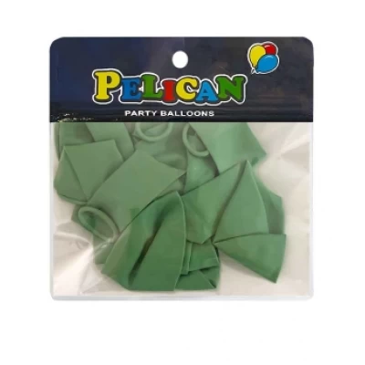 Шарики Pelican 10' (26 см)  винтажный резедово зеленый, 10 шт/уп Зеленый Pelican (811068)