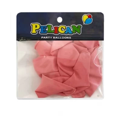 Шарики Pelican 10' (26 см)  макарун розовый светлый , 10 шт/уп Красный Pelican (811209)