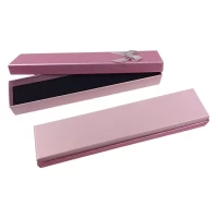 Подарочная коробка ювелирная, 4,5 х 20 х 2,5см, розовая (J00320 pink) Подарочная коробка ювелирная, 4,5 х 20 х 2,5см, розовая (J00320 pink)