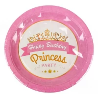 Тарелки одноразовые картонные 10 штук в пачке, 23см, 250гр (10395)