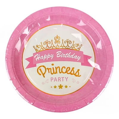 Тарелки одноразовые картонные 10 штук в пачке, 23см, 250гр (10395)