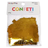 Конфетти полоски 15мм, ±20гр золото (918-2 gold)