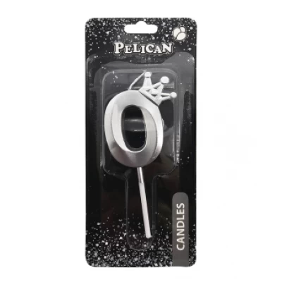 Свеча цифра 3D с короной Свеча цифра 3D с короной