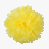 Помпоны декоративные бумажные 30см Желтые (0815-23   Yellow)