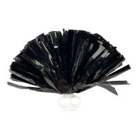 Помпоны для танцев и чирлидинга на кольцах, черные (0815-200   black)