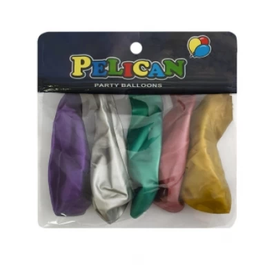 Шарики Pelican 12' (30 см), хром ассорти, 5шт/уп (813399) Шарики Pelican 12' (30 см), хром ассорти, 5шт/уп (813399)