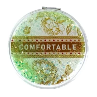 Зеркало круглое 7см с блестками, Comfortable (ZT185-2538L)