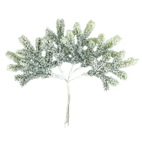 Добавка елки, 15 см, зеленая в снегу (6 шт) (с30250)