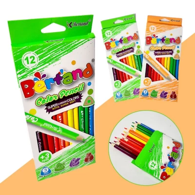 Карандаши треугольные цветные, 12 цветов (BD19005-12Y) Карандаши треугольные цветные, 12 цветов (BD19005-12Y)