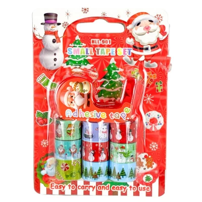 Лента клейкая декоративная 9шт х 1,2 х 250см +диспенсер 