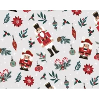 Бумага новогодняя для упаковки подарков 10 листов - 100 х 70 см 50г (PCZ10070-10-629)