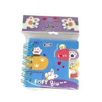 Блокнот Котики 7х7см с разделителями, цветная бумага 70гр, 60 листов (XQ-55712)