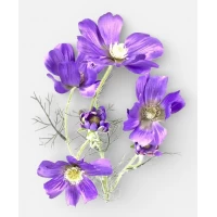 Ветка космеи, 77 см, сиреневая (ТВ-77)