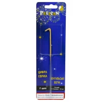 Свеча цифра бенгальская Pelican, 