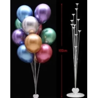 Подставка пластиковая для 11 воздушных шаров, 100см Прозрачный Pelican (836811)