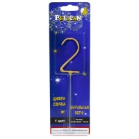 Свеча цифра бенгальская Pelican, 
