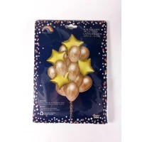 Набор из 16 шариков  ( 4 фольгированных 