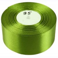 Атласная лента 4см (±5мм) x 33м Зеленый Marill (LA4033-95)