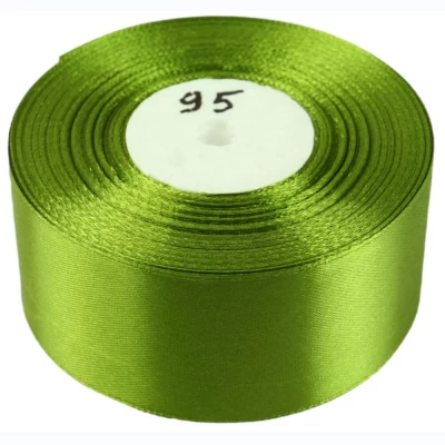 Атласная лента 4см (±5мм) x 33м Зеленый Marill (LA4033-95)