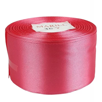 Атласная лента 5см (±5мм) x 33м Розовый Marill (LA5033-65)