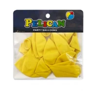 Шарики Pelican 10' (26 см)  пастель желтый, 10 шт/уп Желтый Pelican (811003)