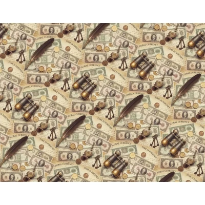 Бумага упаковочная мелованная 80г 10 листов  100 х 70см (PVM10-346)