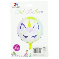 Шарик фольгированный круглый 43см, Единоро́г Разноцветный Без бренда (XTS-DK028) Шарик фольгированный круглый 43см, Единоро́г Разноцветный Без бренда (XTS-DK028)