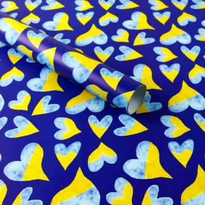 Бумага для упаковки подарков 10 листов - 100 х 70см 50г Разноцветный Unison (PCZ10070-10-410)