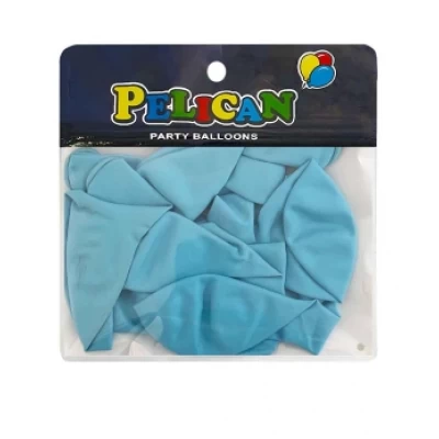 Шарики Pelican 10' (26 см)  макарун голубой, 10 шт/уп Голубой Pelican (811205)