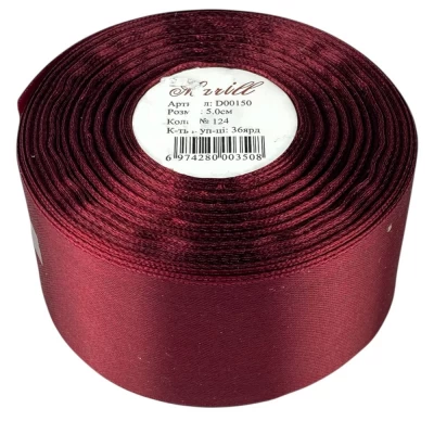 Атласная лента 5см (±5мм) x 33м (LA5033-124)