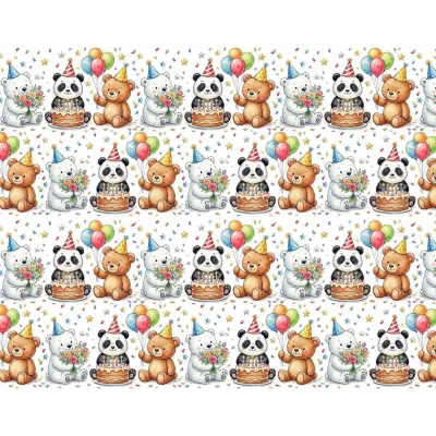 Бумага упаковочная мелованная 80г 10 листов  100 х 70см (PVM10-344)