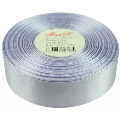 Атласная лента 2,5см x 33м Голубой Marill (LA2533-173)