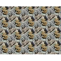 Бумага упаковочная мелованная 80г 10 листов  100 х 70см (PVM10-347)