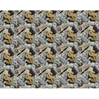 Бумага упаковочная мелованная 80г 10 листов  100 х 70см (PVM10-347)