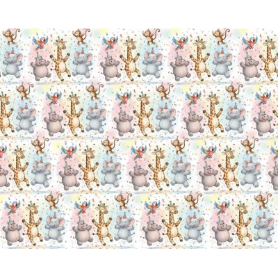 Бумага упаковочная мелованная 80г 10 листов  100 х 70см (PVM10-345)