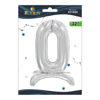Цифра фольгированная на подставке Pelican Цифра фольгированная на подставке Pelican