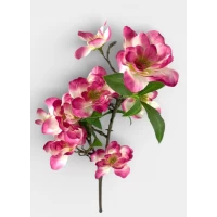 Ветка декоративная с цветами, 69см бело-розовая Розовый Unison (c30510)