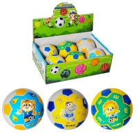 Мячик резиновый, 10 см, в ассортименте, с рисунком (50-19)