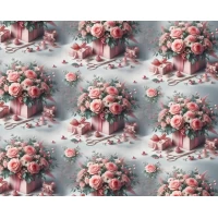 Бумага упаковочная мелованная 80г 10 листов  100 х 70см (PVM10-350)