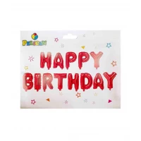 Набор из 13 шаров-букв,Happy Birthday 40см, красный Красный Pelican (837108) Набор из 13 шаров-букв,Happy Birthday 40см, красный Красный Pelican (837108)