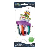 Шарик фольгированный Pelican, торт со свечами Happy Birthday, 92см Разноцветный Pelican (835614) Шарик фольгированный Pelican, торт со свечами Happy Birthday, 92см Разноцветный Pelican (835614)