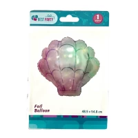 Шарик надувной фольгированный 48,5 х 54,8 Ракушка (BP10849)